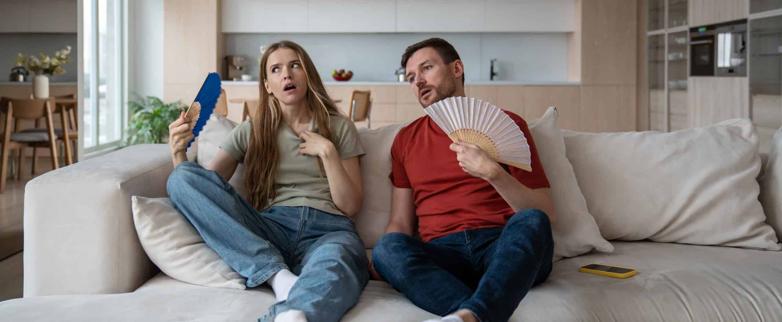 AC blowing warm air