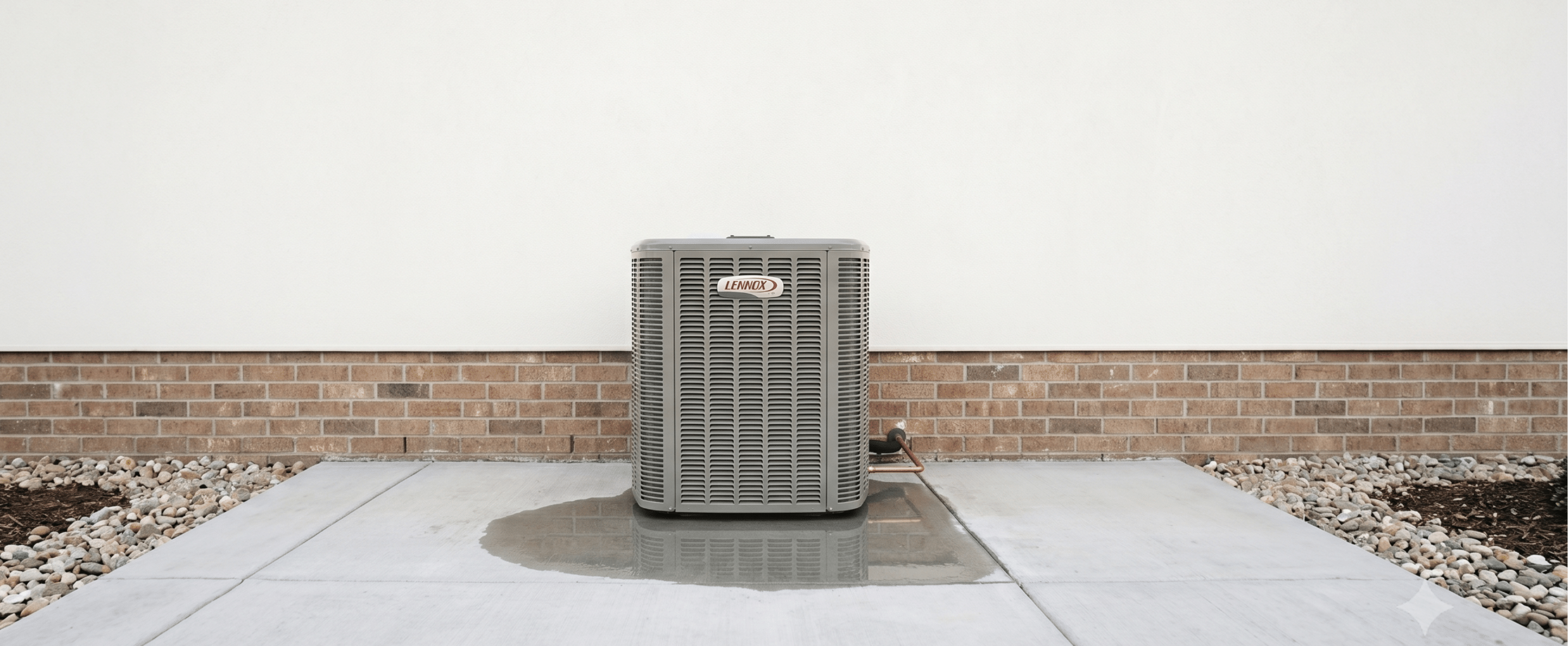 A/C leaking water outside